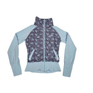 Adidas Climalite Jacket Women's S Blue Gray Zip